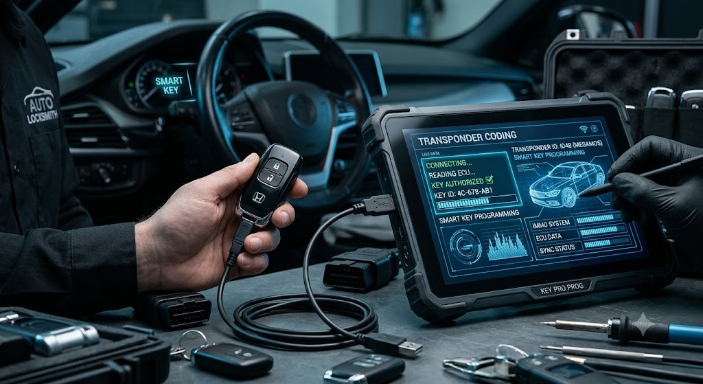Replacement transponder key coding of car keys in Torrevieja